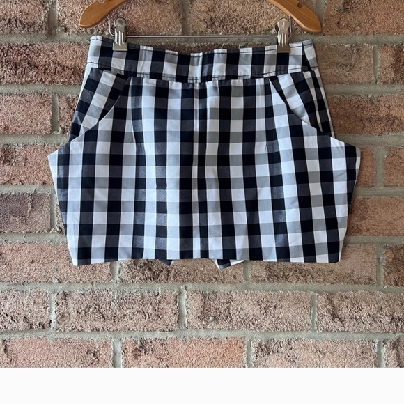 Vintage Y2k Miss Sixty Black and White Checkered Skort Size 27 - Picture 1 of 10